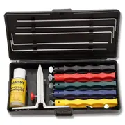 Lansky Deluxe Knife Sharpening System - 5 Hones - LKCLX