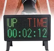 Electronic LED Gym Scoreboard with Timer, Remote Controlled Display for Home & Indoor Sports, Countdown, Stopwatch, Brightness & Sound Adjustment, Wall/Desktop Mount