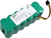 [HQRP] 14.4V Ni-Mh Battery works with AMIBOT, ARIETE BRICIOLA, DIBEA, ECOVACS, HAIER, MIDEA, PROFIMASTER, SICHLER, ECOVACS LP43SC2000P X500 2711 2712 2713 2717 Robot Vac Vacuum Cleaner