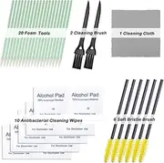 YuCool 39 Pcs Multifunctional Cleaning Kit for Electronic Devices, Keyboard Cleaning Brush, Headphones Cleaner Kit Compatible with Cell Phone, AirPods and Case