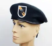 US ARMY GREEN BERET SPECIAL FORCES HAT & SPECIAL FORCES CAP BADGE BK PIN SIZE XL