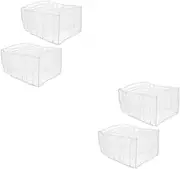 Cabilock 2sets Portable Lightweight Wardrobe Clothes Organizer Drawer Clothes Organizer 2pcs*2