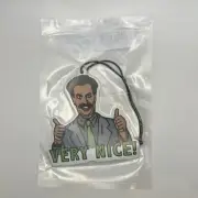 Car Air Freshener Borat “Very Nice” Double Sided