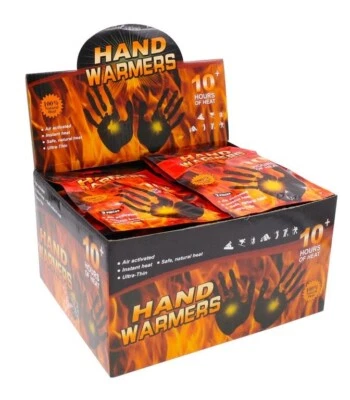 40xPairs (80pcs) Hand Warmers Heat Pack Socks Heater Snow Ski