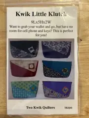 Kwik Little Klutch by Two Kwik Quilters 9” x 5” x 2” Different Styles Uncut