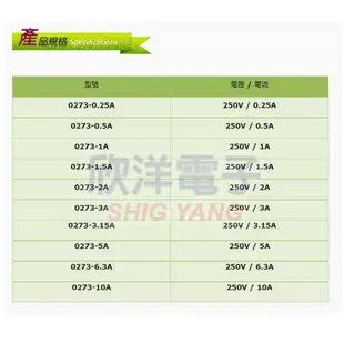 莆洋 10mm 焊腳保險絲 0.25A-10A (0273) 電子材料 玻璃管保險絲 角度變換 可焊式