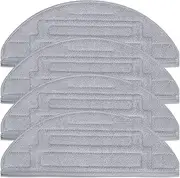 4 Pack Microfiber Mop Cloths Compatible with Roborock S8 Pro Ultra Robot Vacuum Cleaner, Mop Pad Replacement Accessories with Dual Sonic Vibrations Modules