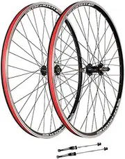 Road Bike Wheelset 700c Quick Release Wheels Bicycle V Brake Rim 36H Hub for 6/7/8 Speed Rotary Flywheel