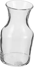 LAPYAPPE Small Wine Serving Carafe Mini Wine Decanter Glass Flat Mouth for Easy Pouring for Personal Use