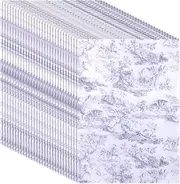 30 Sheets Tissue Paper, 20x14 Inches Gift Tissue Paper French Retro Print Wrapping Paper Elegant Decorative Tissue Paper for Birthday Weddings Baby Shower DIY Crafts (Purple)
