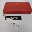 Isabelle Red Vegan Wristlet / Wallet ~ NEW