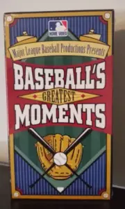 Vintage MLB Baseball's Greatest Moments VHS Video 1991/1999 New Sealed