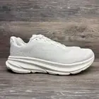 HOKA Clifton 9 Youth's 6.5 Women's 8 Triple White 1131170-WFR Brand New
