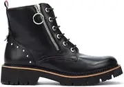 [Pikolinos] Flat Ankle Boots in Leather Vicar for Women