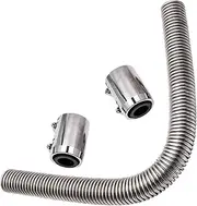 24In Flex Coolant Water Hose Kit Direct Replacement with Hose Clamp Caps Covers