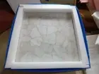 Agate Square Table Top, White Rose Quartz Table, Hanmdade Side Table, Home Decor