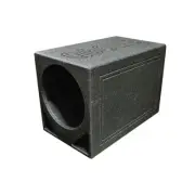 QPower QBOMB Single Hole 12" Triangle Ported Empty Subwoofer Enclosure Box