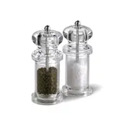 2pc Cole & Mason 505 Salt & Pepper Mill Gift Set Fine/Coarse Grinding Clear