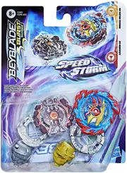 Beyblade Burst Surge Speedstorm Mirage Helios H6 and Gaianon G6 Spinning Top Dual Pack