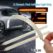2x 18cm Car LED Strip Light Sequential Switchback Signal DRL Dynamic Indicator