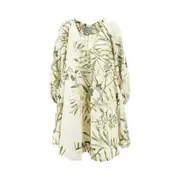 [BERNADETTE] BERNADETTE 'Georgette' linen mini dress Woman 38 38 Green