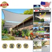 Elegant 13' x 19' Rectangle Grey Shade Sail for Outdoor UV Protection & Style