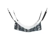 Cat Hammock, Breathable Pet Cage Hammock with Adjustable Straps and Metal Hooks-Blue Cat (Fleece) Medium M: 35x35cm