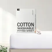 100% Cotton Fitted Sheets Twin Size, 300 Thread Count Percale Sheets for Twin...