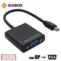 在飛比找PChome24h購物優惠-SUNBOX mini Displayport 轉 VGA 