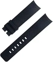 [Generic] Curved End 22mm Quick Release Watch Band for Strap Family Fluoro Rubber Watchband Watch Strap