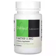 2 X DaVinci Laboratories of Vermont, 5-MTHF , 1 mg, 60 Capsules
