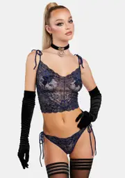 Rented Room Sheer Lingerie Set