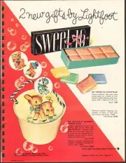 1953 VINTAGE AD SHEET #1521 - LIGHTFOOT SOAP