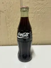 Coca Cola Bottle 1992 Dynamic Ribbon Soda Bottle 8ounce FULL