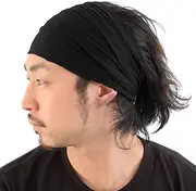 [CHARM] Mens Womens Headband Bandana – Comfortable Head Bands with Elastic Secure Snug Fit Non Slip for Runners Fitness Sports Gym Tennis Crossfit Lightweight