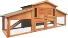 Chicken Coop Large Rabbit Hutch Coops Wooden Pet House Run Cage Walk in Guinea