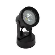 Vision Exterior Spotlight 12W Black Aluminium 5000K - 19601