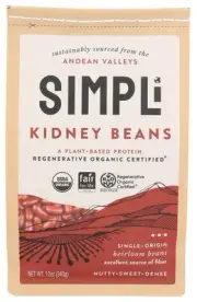 Simpli Beans Kidney Regenerative Organic 12.0 oz (Pack of 8)