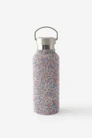 [Typo] Typo - Bling It On Metal Drink Bottle - Silver multi SOLID SILVER MULTI