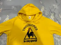 在飛比找Yahoo!奇摩拍賣優惠-Le Coq Sportif 黃色 長袖帽T