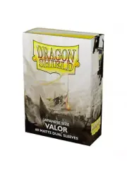 JAPANESE DUAL MATTE VALOR 60 CT DRAGON SHIELD YUGIOH SLEEVES SEALED PACK NEW