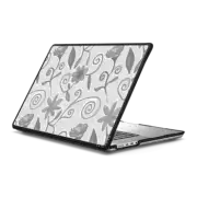 MacBook Pro 16-inch (M1 - M4) Impact Case Abstract gray black white watercolor floral