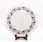 12" white marble table top coffee side inlay lapis decor mosaic antique h5