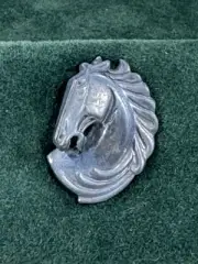 VTG Rick Cameron Horse Lapel Pin Vermeil Sterling 925 Silver Gilt 24k Gold