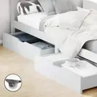 Artiss Set of 2 Bed Frame Storage Drawers Timber Trundle for Wooden Bed Frame Ba