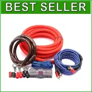 0 Gauge Car Audio Wiring Kit for 3000W Amplifiers - Premium Install Solution