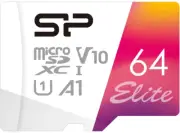 Silicon Power 64GB Microsdxc UHS-I Micro SD Card with Adapter, up to 100Mb/S Rea