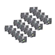 20PK Compatible with Brother P-Touch TZ-131 Black on Clear 0.47" Label Tape 12mm