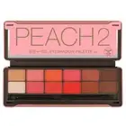 BYS Peach 2 Eyeshadow Palette Tin with Mirror Applicator 12 Matte & Metallic