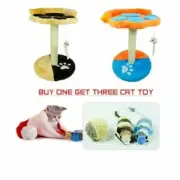 Cat Tree House Toy With Resting Nest Area Scratch Post Furniture 11W X 15H